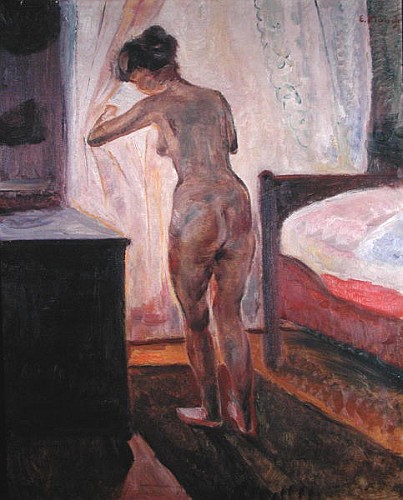 Standing Nude at the Window von Edvard Munch