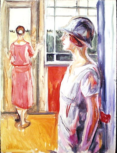 Two Women on a Veranda von Edvard Munch