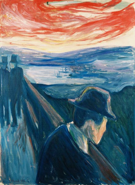 Verzweiflung (1892) von Edvard Munch