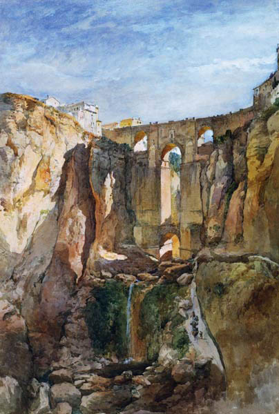 The Gorge, Ronda, Spain  & von Edward Angelo Goodall