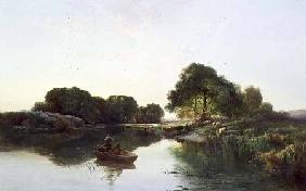 A Wooded River Landscape 1855