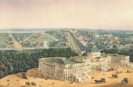 View of Washington, pub. E. Sachse & Co. von Edward Sachse