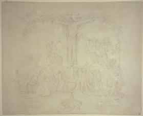 Christus als Weinstock: Geburt, Leben und Tod, mit drei Strophen von Clemens Brentano