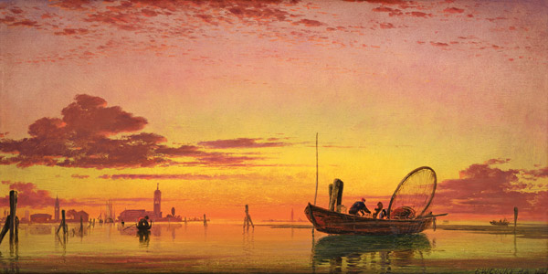 Mazzorto on the Lagoon, Venice von Edward William Cooke