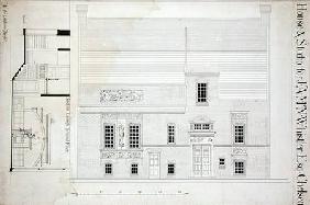 Design for House & Studio for J.A.M. Whistler Esq, Chelsea c.1877-78