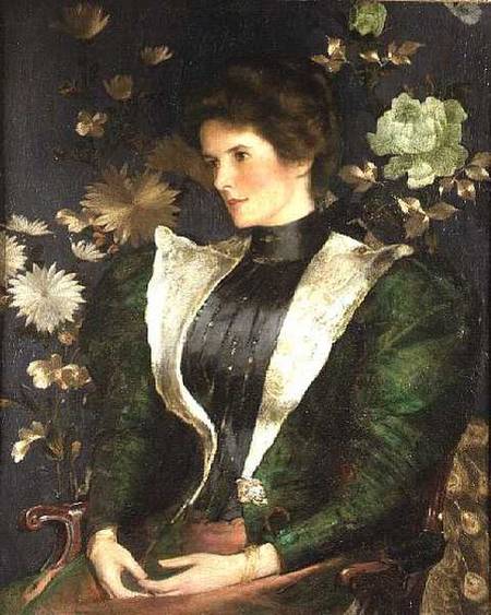 Portrait of Lady Sutherland von Edwin Arthur Ward