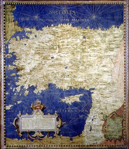 Map of Sixteenth Century Turkey von Egnazio Bonsignori