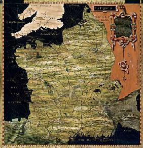 Map of Sixteenth Century France 1576