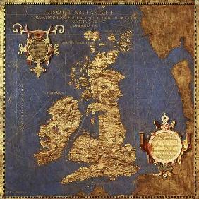 Map of the Sixteenth Century British Isles 1575