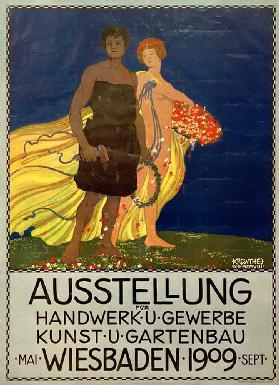 Ausstellung für Handwerk und Gewerbe, Kunst und Gartenbau, Wiesbaden 1909