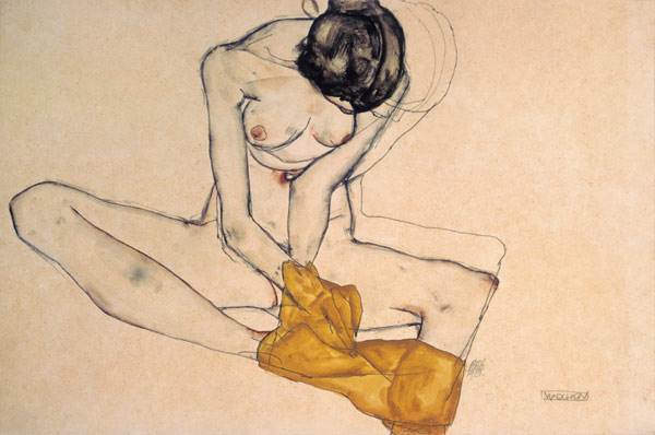 Weiblicher Akt von Egon Schiele