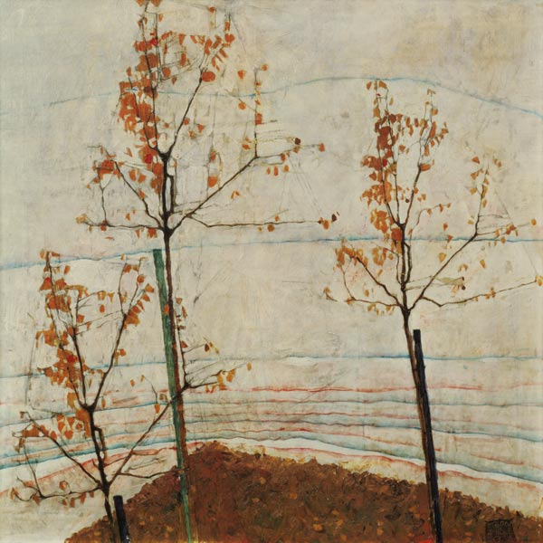 Herbstbäume von Egon Schiele