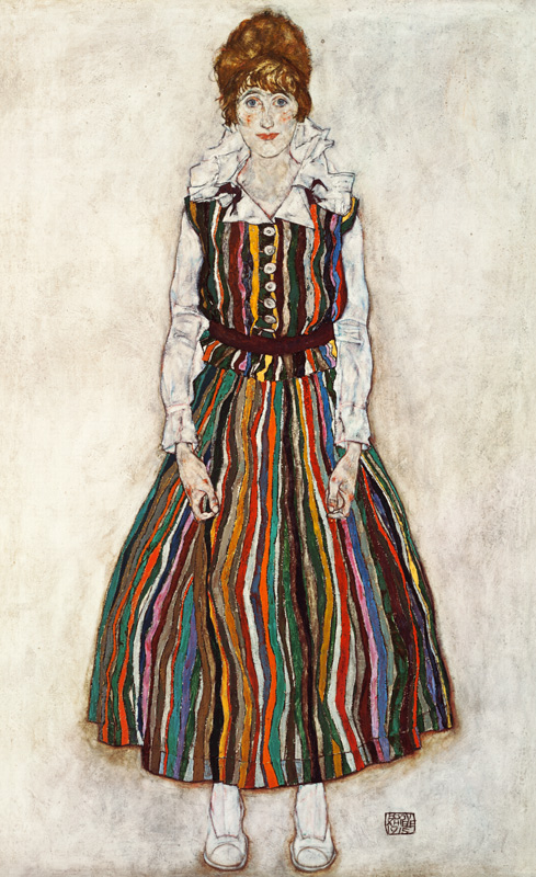 Portrait of Edith Schiele, the artist's wife von Egon Schiele