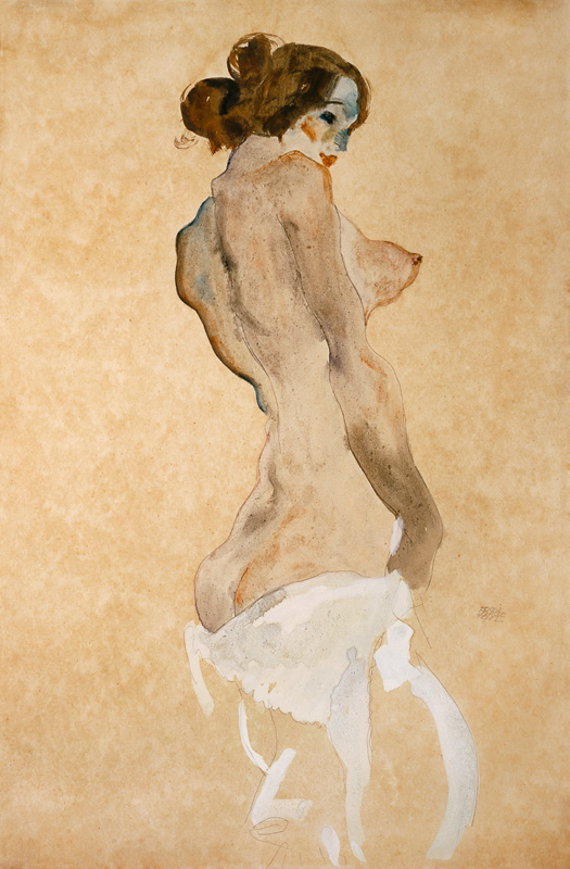 Standing Female Nude von Egon Schiele