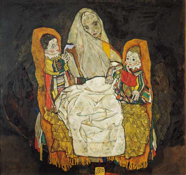 Mutter mit zwei Kindern von Egon Schiele