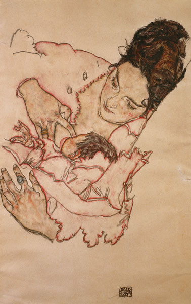 Stillende Mutter (Stephanie Grünwald) von Egon Schiele