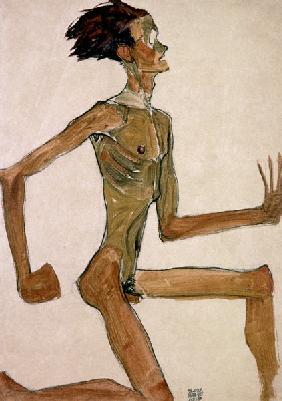 Bildnis eines knieenden Mannes. 1910