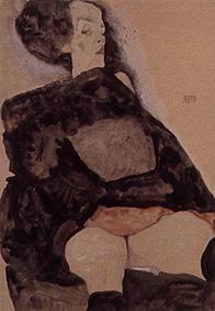 Dame in schwarz. 1911