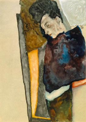 Die Mutter des Künstlers, schlafend. 1911