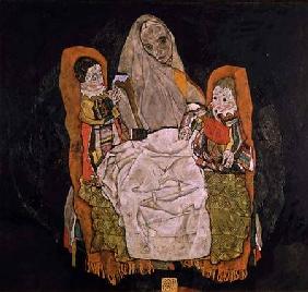 Mother with two children 1917