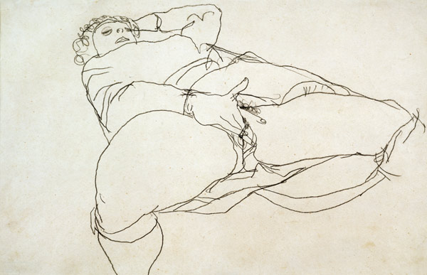 Woman Masturbating von Egon Schiele