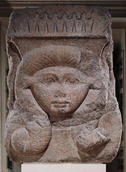 Capital with the head of Hathor usurped by Osorkon II from Bubastis von Egyptian