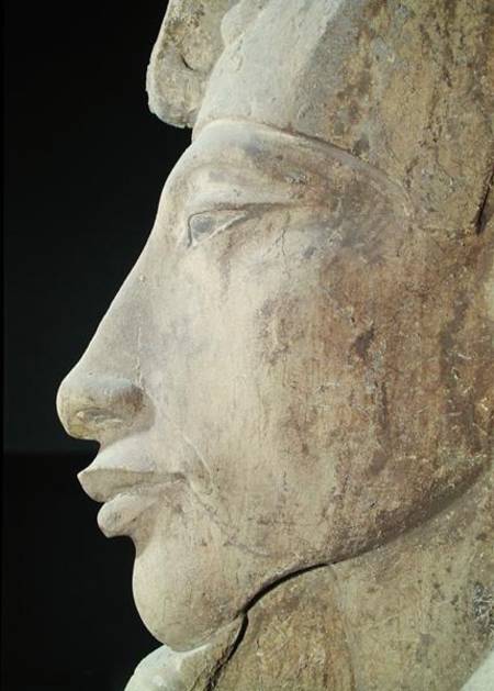 Bust of Amenophis IV (Akhenaten) (c.1364-1347 BC) from the Temple of Amun, Karnak von Egyptian
