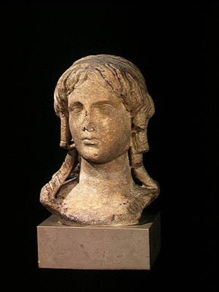 Head of Berenice I (c.317-c.275 BC) or Cleopatra I, Ptolemaic Period von Egyptian