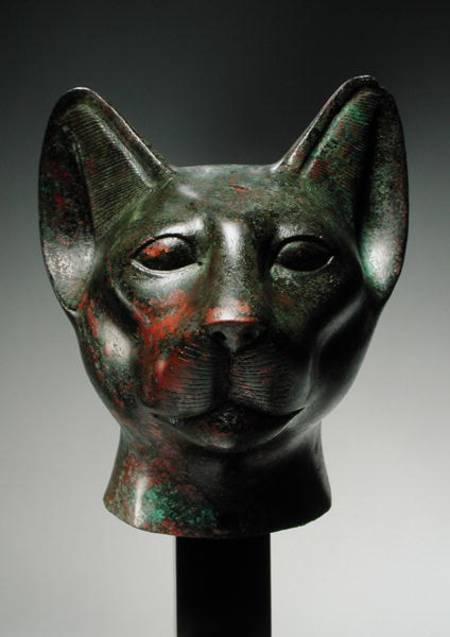 Head of a cat, Late Period von Egyptian