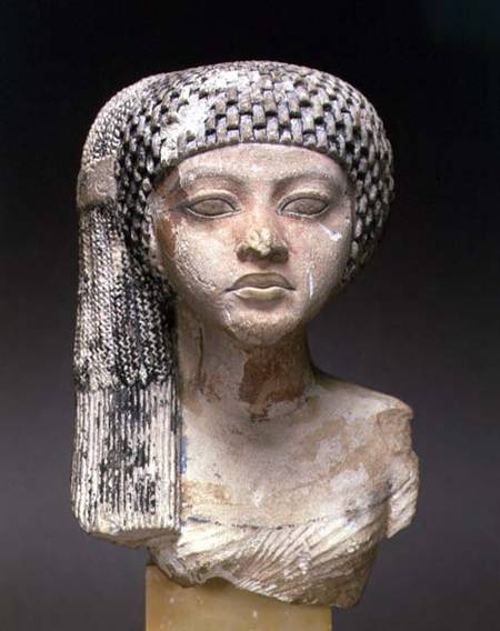 Head of a Princess from the family of Akhenaten, New Kingdom von Egyptian