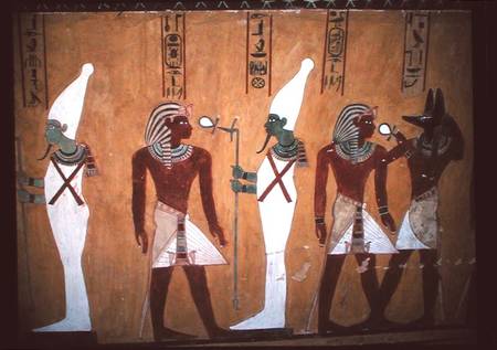 Mural in the tomb of Thutmosis IV (c.1400-1390 BC) von Egyptian