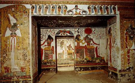 Two rooms from the Tomb of Nefertari (photo) von Egyptian