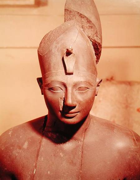 Statue of Tuthmosis III (ruled 1504-1450 BC), from the Temple of Amun, Karnak von Egyptian