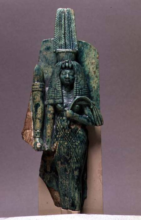 Statuette of Queen Tiy, wife of Amenophis III, New Kingdom von Egyptian