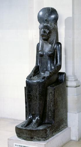 Statue of the lion-headed goddess Sekhmet, from the Temple of Mut, Karnak, New Kingdom c.1391-135