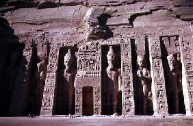 Facade of the Temple of Queen Nefertari, New Kingdom c.1250 BC