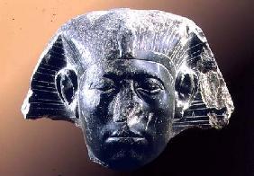 Portrait head of Sesostris III (1878-43 BC) from a sphinx c.1850 BC