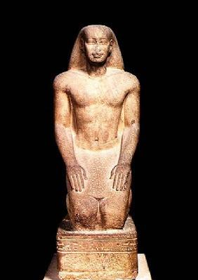 Statue of Nakhtorheb kneeling, Saite Period c.595-589