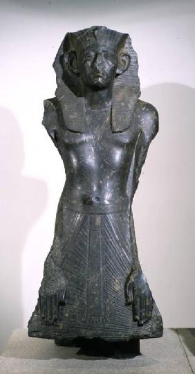 Statue of Sesostris III (1878-1843 BC) in middle age, from Deir el-Bahri, Thebes c.1850 BC