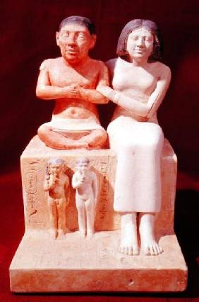 Statuette of the dwarf Seneb and his family c.2475 BC