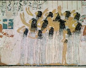 Weeping Women in a Funeral Procession, from the Tomb-Chapel of Ramose, Vizier and Governor of Thebes c.1360 BC