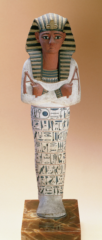 Shabti figure of Ramesses IV, New Kingdom (stuccoed & painted wood) von Egyptian 20th Dynasty