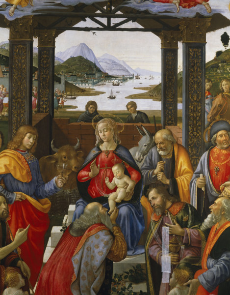 Anbetung der Könige,  Det von  (eigentl. Domenico Tommaso Bigordi) Ghirlandaio Domenico