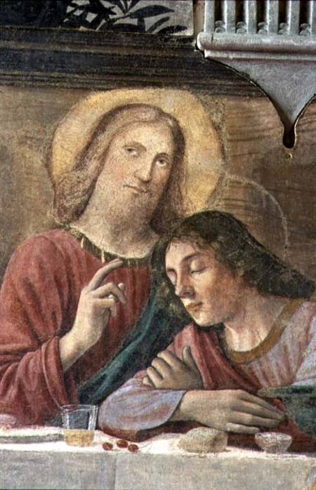 Christ's Head, from the Last Supper von  (eigentl. Domenico Tommaso Bigordi) Ghirlandaio Domenico