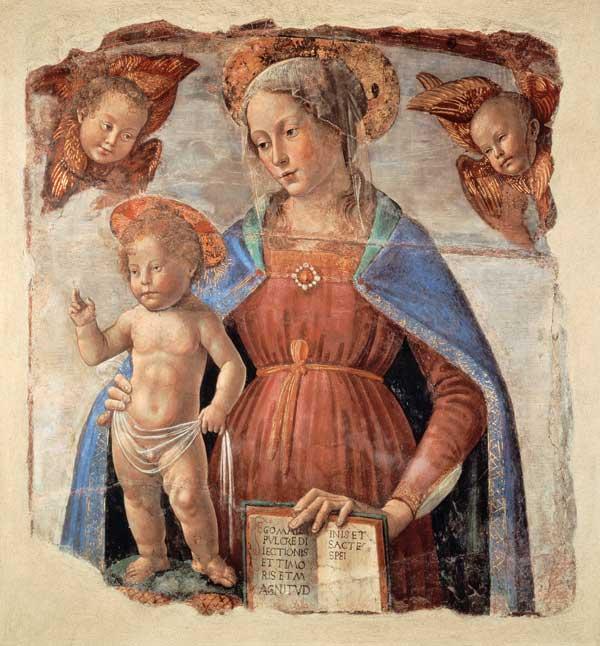 Maria mit Kind (Fresko)