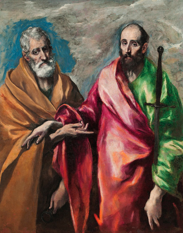 Die Apostel Peter und Paul von (eigentl. Dominikos Theotokopulos) Greco, El