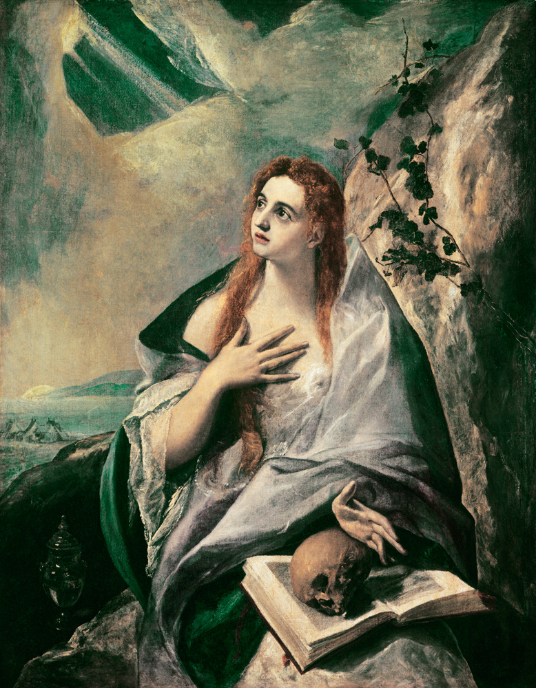Die büßende Magdalena von (eigentl. Dominikos Theotokopulos) Greco, El