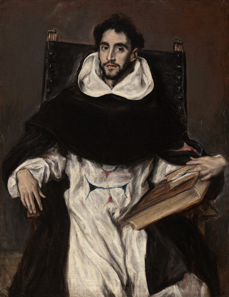 Porträt des Fray Hortensio Félix Paravicino von (eigentl. Dominikos Theotokopulos) Greco, El