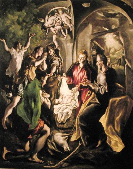 Adoration of the Shepherds von (eigentl. Dominikos Theotokopulos) Greco, El