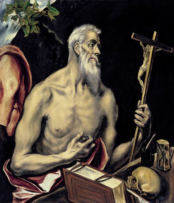 Büßender heiliger Hieronymus von (eigentl. Dominikos Theotokopulos) Greco, El